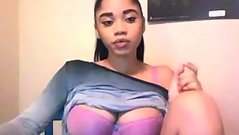 Hot Black Maid Does Some Webcam