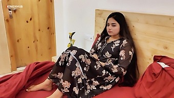 A couple has to share a single bed due to lack of space.