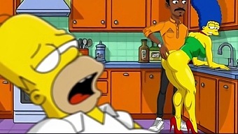 マージが誰かにヤられている間にホーマーが昼寝 - 2dシンプソンズアニメーション